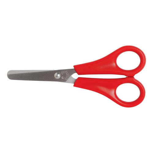 5 Star Office School Scissors 130mm Red