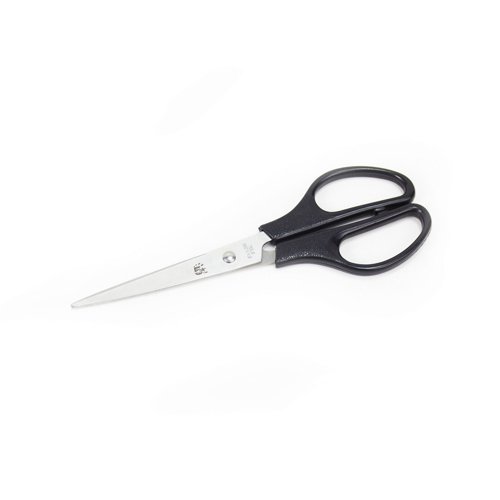 5 Star Office Scissors 165mm Stainless Steel Blades PP Handles Black