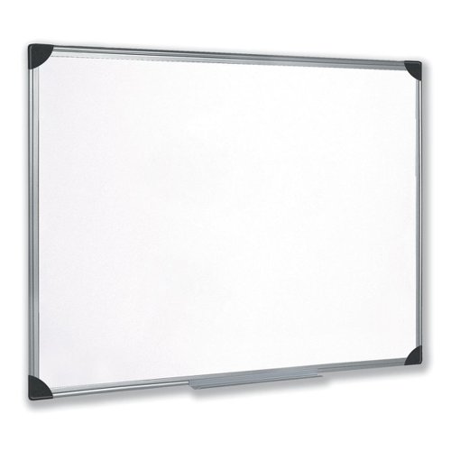 5 Star Office Whiteboard Drywipe Magnetic with Pen Tray and Aluminium Trim 900x600mm | VOW