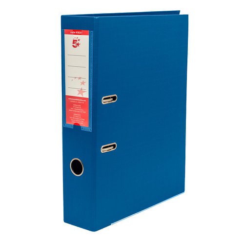 5 Star Office Premium Polypropylene Lever Arch File A4 Royal Blue (Pack of 10) | VOW