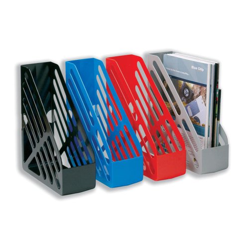 5 Star Office Magazine Rack File Foolscap Blue