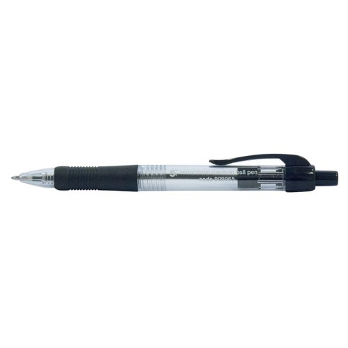 FS909965 | 5 Star Office Retractable Grip ball pens are designed for high quality writing, suitable for offices, schools and home writing. Smooth flowing long lasting ink means they can be used for archival material without fading. Clear shatterproof barrel allows for viewing ink usage with colour coded clip and pen top to match the ink. Ribbed rubber finger grip for additional comfort.