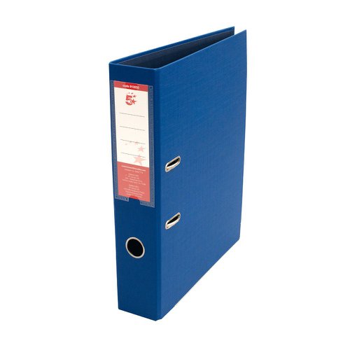 5 Star Office Premium Polypropylene Lever Arch File Foolscap Royal Blue (Pack of 10) | VOW