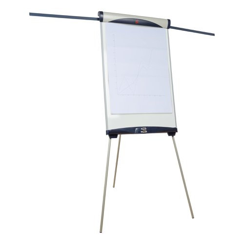 5 Star Office Easel Drywipe Magnetic with Pen Tray and Extension Arms Capacity A1 Grey