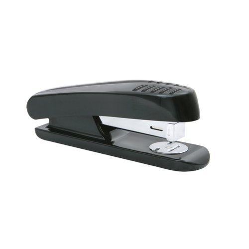 5 Star Office Stapler Half Strip Plastic Capacity 20 Sheets Black | VOW