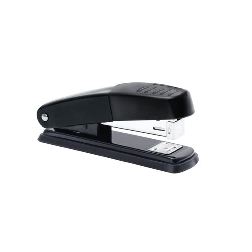 5 Star Office Stapler Half Strip Metal Top and Base Top Loading Capacity 20 Sheets Black