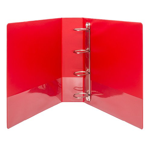 5 Star Office A4 Presentation Ring Binder Polypropylene 50mm 4D-Ring Red (Pack of 10)