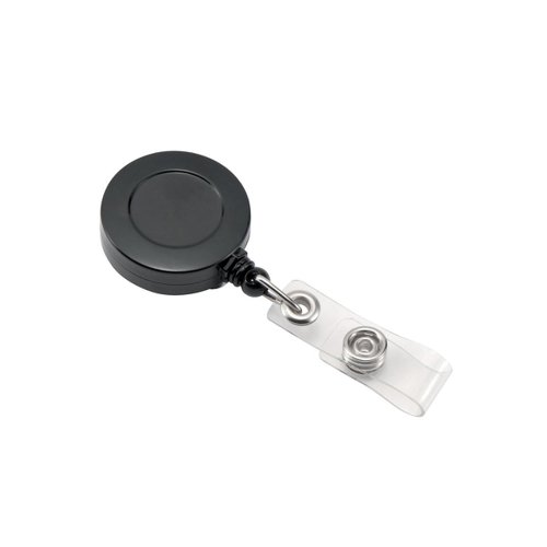 FS936716 | This 5 Star Office badge reel comes with a snap hook to attach name badges and security holders. It has a retractable reel of 600mm, that is easy to adjust, so that you can change the height that you display your card. With a strong clip on the reverse to attach to your clothes, it will ensure that you can keep your card and keys secure.