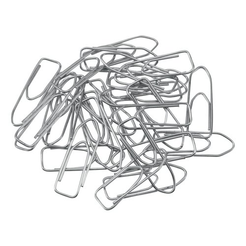 5 Star Office Paperclips Large Non-tear Clip Length 33mm Polished Steel (Pack of 1000)