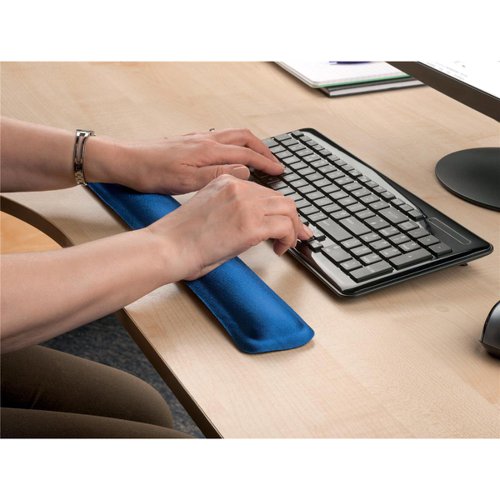 5 Star Office Keyboard Wrist Pad Gel Lycra Antiskid Blue | VOW