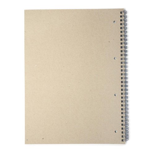 5 Star Eco Spiral Pad Ruled Recycled Margin Perforated 4 Holes 100pp A4+ Green/White (Pack of 10)