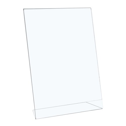 5 Star Office Sign Holder Portrait Slanted A4 Clear