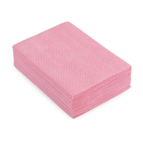 FS939328 | 5 Star Facilities general purpose anti-microbial cleaning cloths heavy duty weight in red per pack of 25.