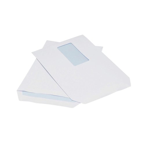 5 Star Office Envelopes Pocket Self Seal Window 90gsm C5 229x162mm White (Pack of 500)