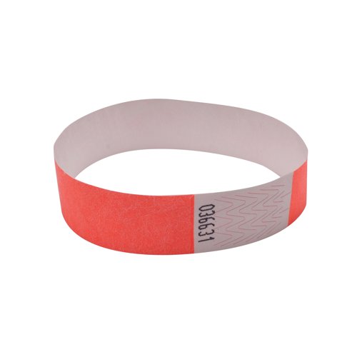 Announce Wrist Band 19mm Coral (Pack of 1000) AA01833 | AA01833 | Announce