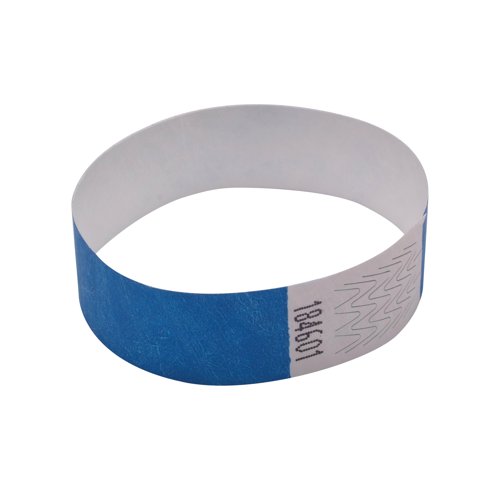 Announce Wrist Bands 19mm Blue (Pack of 1000) AA01835