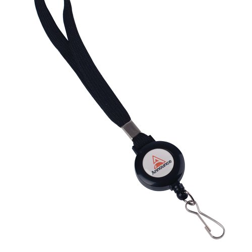 Announce Textile Lanyard with Badge Reel (Pack of 10) AA03627 | Announce