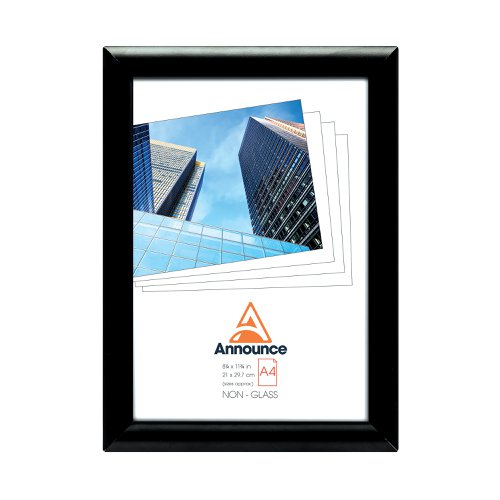 Announce Snap Frame A4 Black AA06222 Picture Frames AA06222