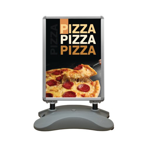 Announce Forecourt Sign Holder Water Base + Snap Frame A1
