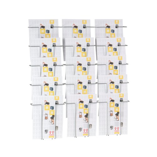 Announce 15 Compartment Wire Literature Holder A4 AA10262