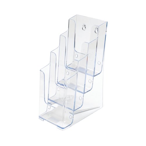 Announce 4 Tier 4 Pocket Literature Holder 1/3 A4/DL Portrait AA10444