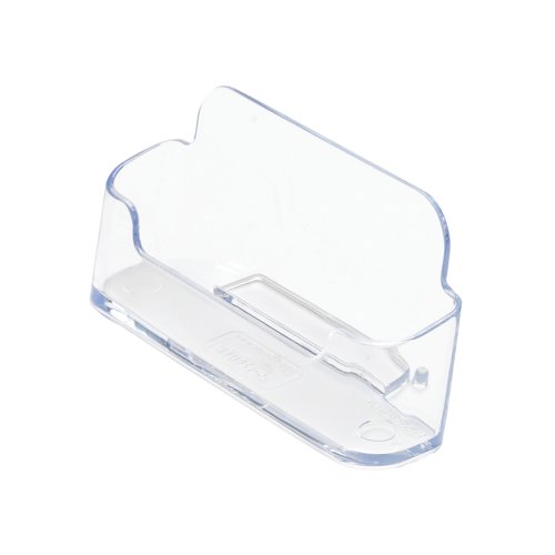 Announce Single Business Card Holder Landscape Crystal AA10446