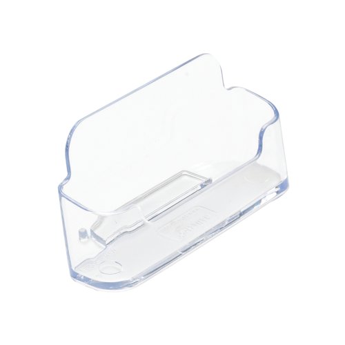 Announce Single Business Card Holder Landscape Crystal AA10446