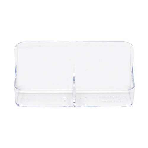 Announce Single Tier 2 Pocket Business Card Holder Portrait Crystal AA10447