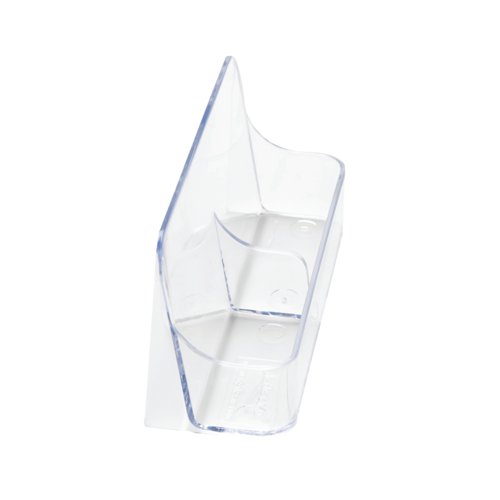 Announce Single Tier 2 Pocket Business Card Holder Portrait Crystal AA10447