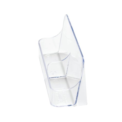 Announce Single Tier 2 Pocket Business Card Holder Portrait Crystal AA10447
