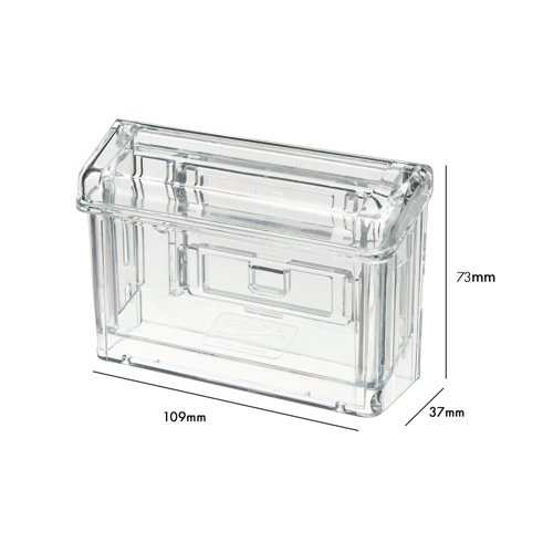 Announce Outdoor Grab a Card Business Card Holder Wall Mounted Crystal Clear AA10449