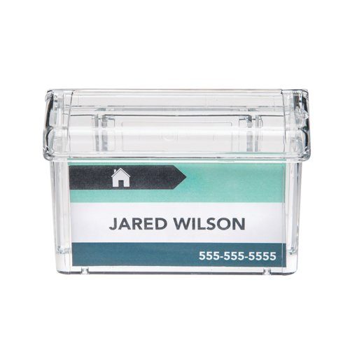 Announce Outdoor Grab a Card Business Card Holder Wall Mounted Crystal Clear AA10449