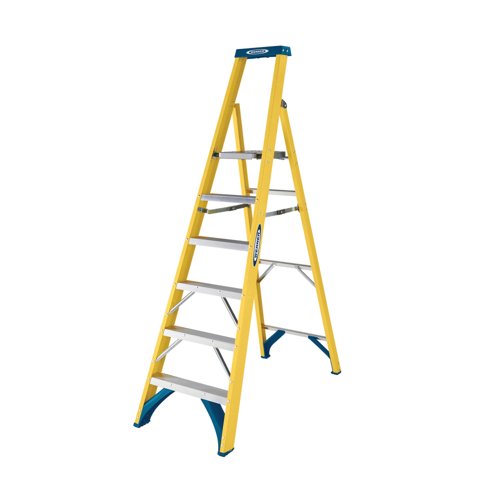 Werner 6 Tread Fibreglass Platform Ladder 7170618