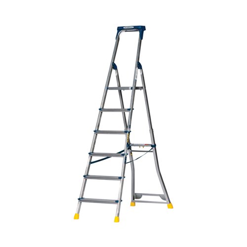 Werner AdjustaStep PRO 6 Tread Stepladder Blue 75077