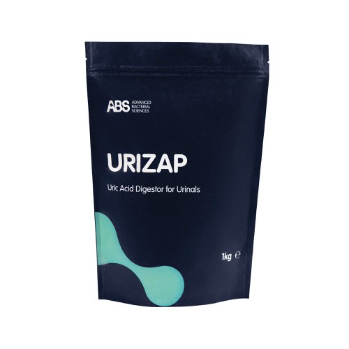 ABS URIZAP removes odours and blockages from your urinals and pipework. Harnessing the power of bacteria, URIZAP contains naturally occurring ingredients to eradicate odour and blockages. 100% environmentally friendly. Scoop provided.