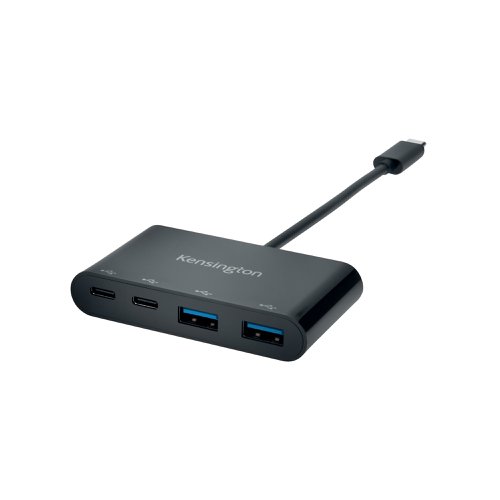 Kensington CH1000 USB-C 4 Port Hub Black K39124EU USB Hubs AC59153