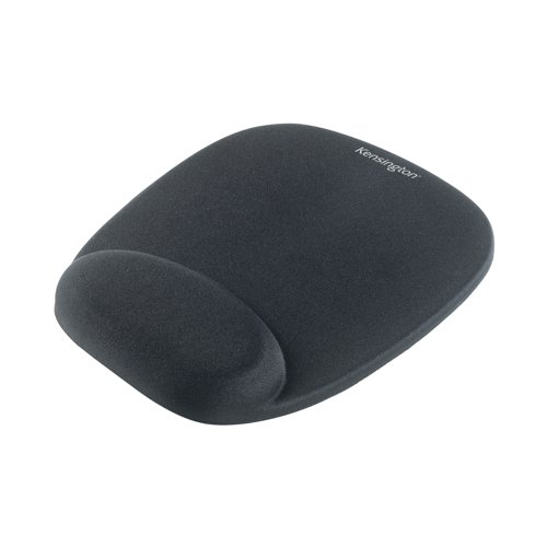 Kensington Foam Mouse Mat Black with Cushioned Wristrest 62384 | ACCO Brands