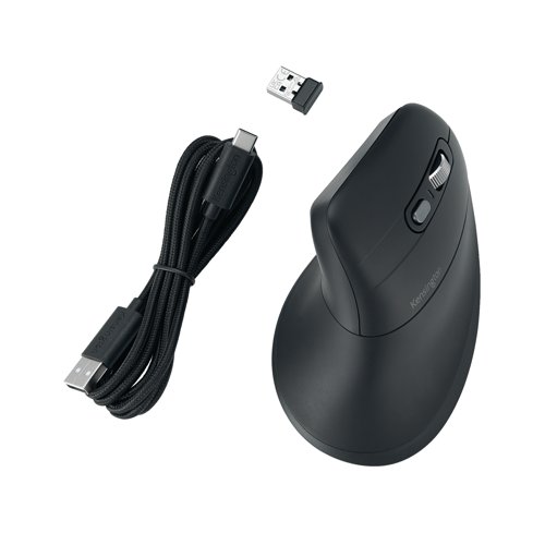 Kensington Pro Fit Ergo MY630 EQ Vertical Wireless Rechargeable Mouse Black K72482WW