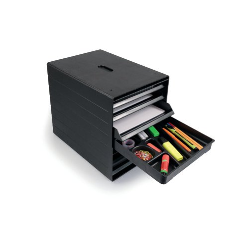 Durable IDEALBOX Desk Drawer Organiser Black 1712004058