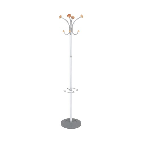 Alba Vienna Coat Stand 350x350x1790mm Metal/Wood PMVIENNA