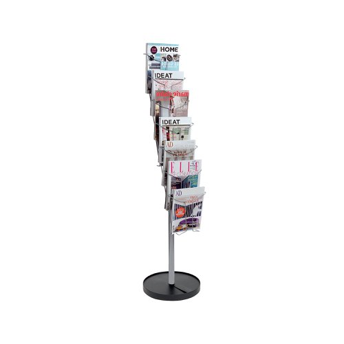 Alba Floor-Standing 7-Pocket Literature/Magazine Display DDFIL7S Literature Displays ALB00768