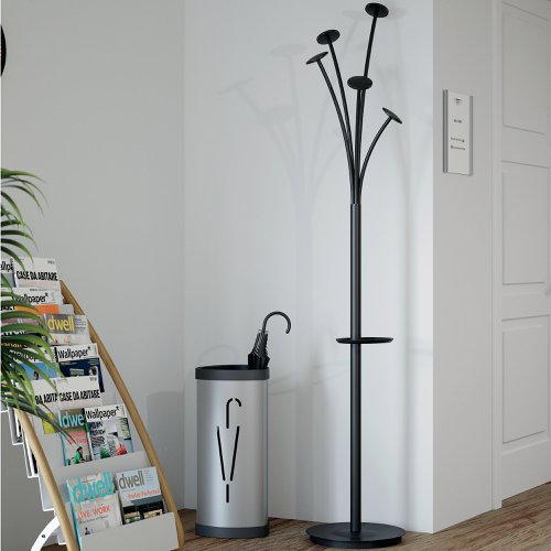 Alba Festival Coat Stand 350x350x1870mm Black PMFESTN