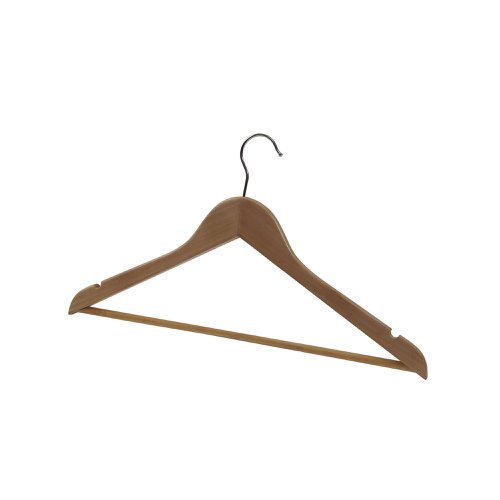 Alba Coat Hanger 450x22x60mm Wooden (Pack of 25) PMBASICBO