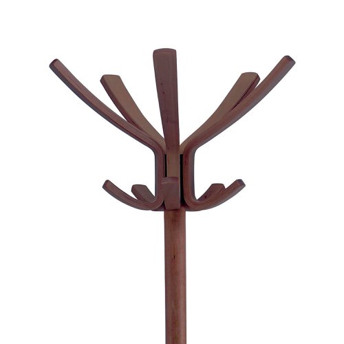 Alba Cafe Coat Stand 550x550x1760mm Dark Wood PMCAFE