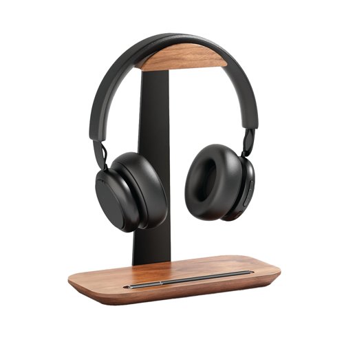 Alba HeadphoneStand Black/Walnut ODHEAD W