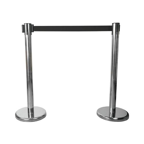 Stewart Superior Economy Flexi Barrier Stand and Base Chrome AN800003 Demarcation Barriers AN800003