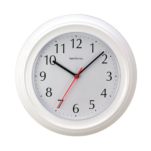 The reliable Acctim Wycombe Plastic Wall Clock offers a classic design for any home, school or office. The bold black numbers are easily legible against the white face, but despite the classic design, this clock uses a precision quartz movement for accurate timekeeping. The 220mm white dial features a plastic lens for protection from damage and tampering.