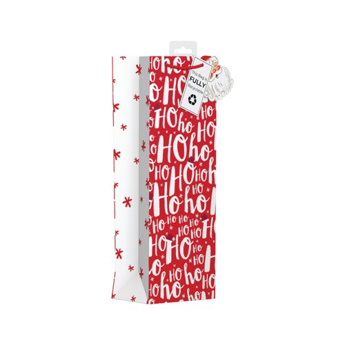 Giftmaker Ho Ho Ho Bottle Bag Pack of 6 XANGB61B