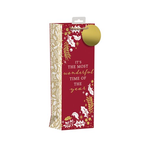 Giftmaker Wonderful Time Christmas Bottle Bag XGIMBAC5A525