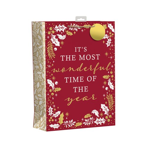 Giftmaker Wonderful Time Christmas Bag XL Pack of 6 XGIMBAC5A425